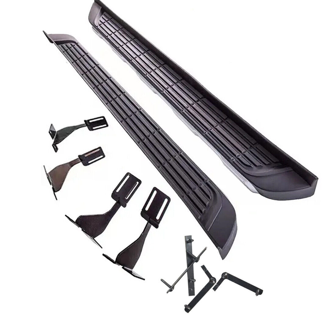 SIDE STEPS RUNNING BOARDS PAIR 100% OEM STYLE SILVER FOR VW AMAROK 2010 ONWARD